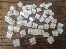lego 3660 lot de 50 pièces White Slope, Inverted 45 2 x 2