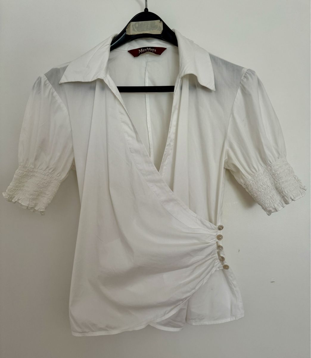 Max Mara Camicette: Max Mara elegant white shirt 🤍 – Usato da Zürich venduto da pulapula