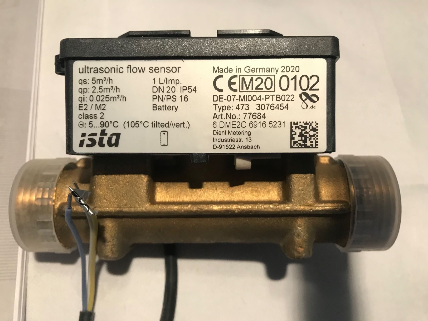 Elektronikbauteile: Ultrasonic Flow Sensor,  Art 77684, 1" – Neu (gemäss Beschreibung) aus Winterthur von efant12 1
