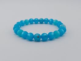 Damenarmband Polaris-Perlen Blau mit Swarovski Elements