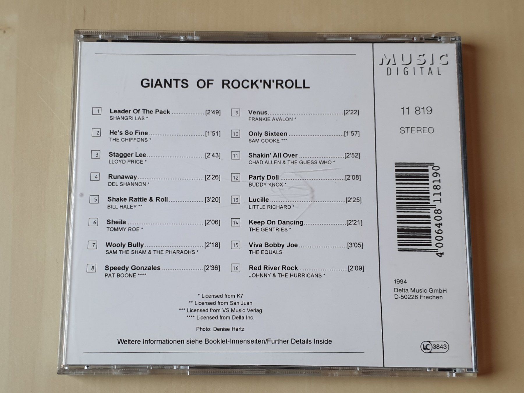CD: Giants of Rock n Roll – Usato da Stansstad venduto da collectorsshop 1