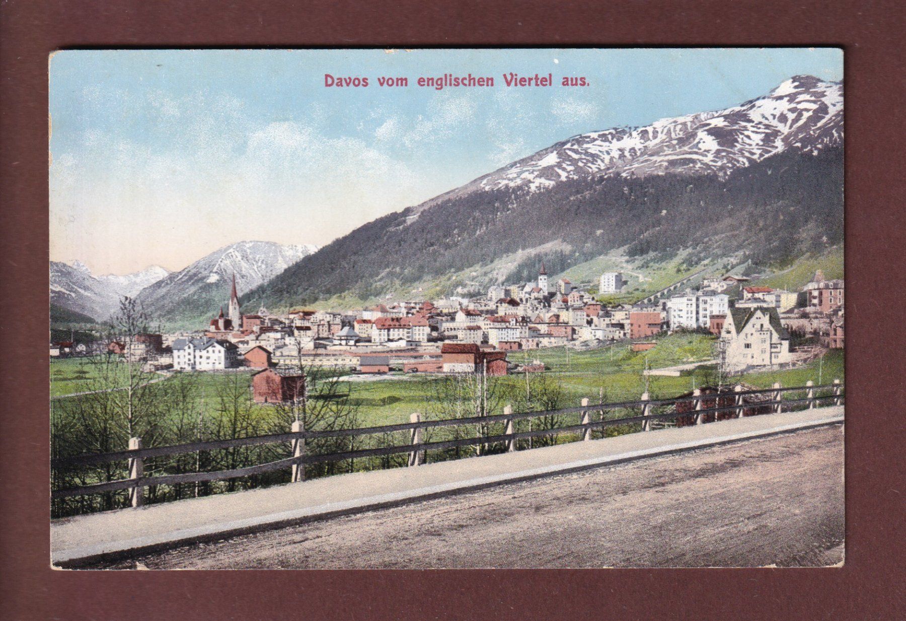 Ansichtskarten: DAVOS vom englischen Viertel aus – Gebraucht aus Pully von nicecards