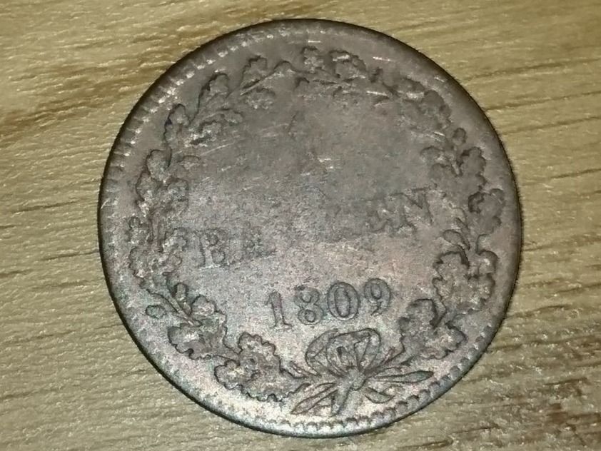 Tutti le monete: Basel: 1 Batzen 1809 – Usato da Pfungen venduto da Aguti77 1
