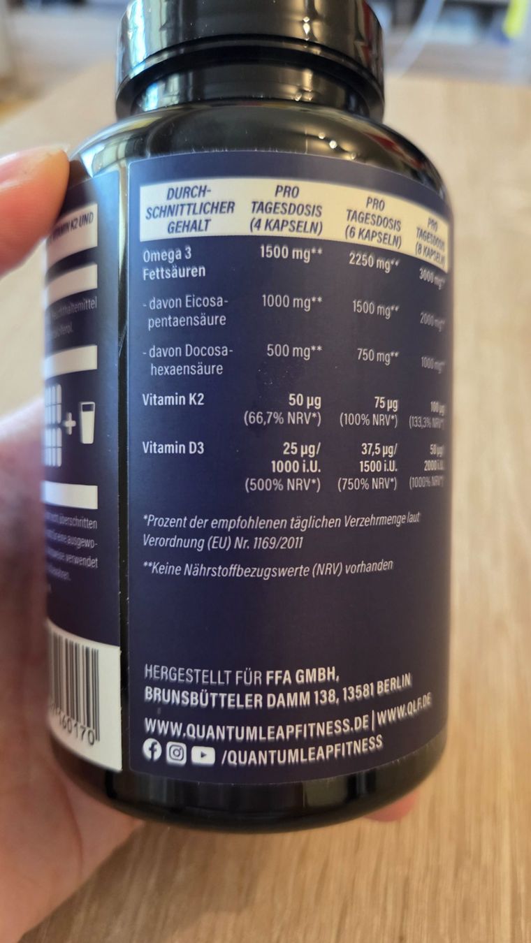 Cibi & Specialità: QLF Poseidon Omega 3 K2 D3 - 235 Kapseln – Usato da Adlikon b.Regensdf venduto da ChriZ86 7