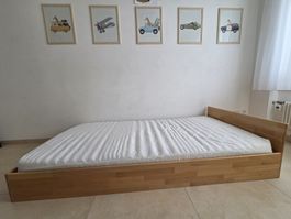 Montessori Bett mit Lattenrost und Matratze 90x180 cm
