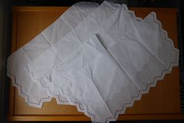 Alte Stickerei - Restenpreis 4 Teile à 23 x 45 cm
