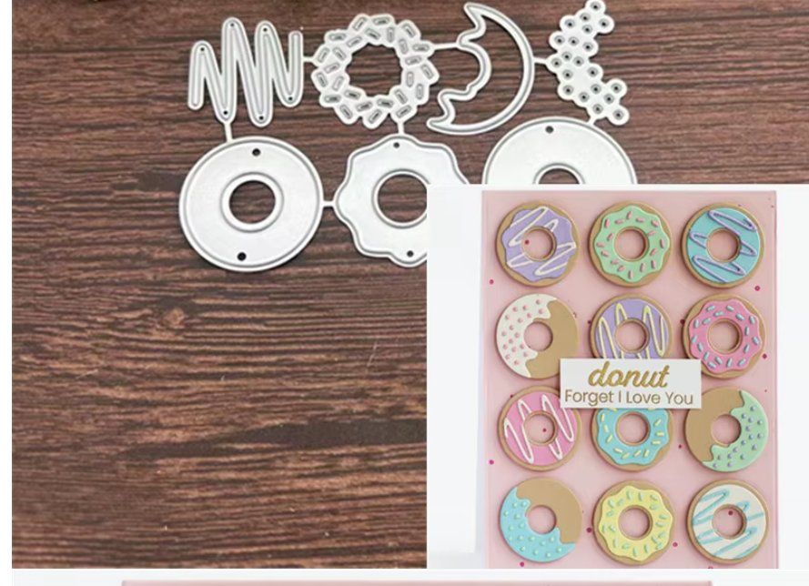 Sciablone: Neues Stanzschablonen-Set Donuts – Nuovo e nell'imballaggio originale da Effretikon venduto da wenuss 2