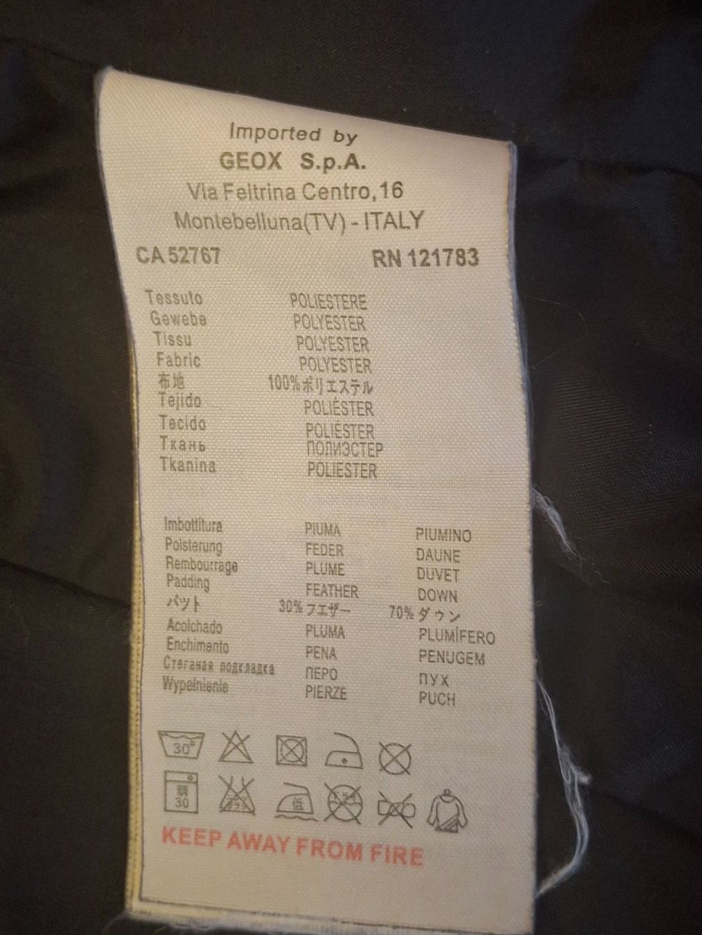 Geox Giacche: Veste taille 42 marque Geox Respira – Usato da Villiers venduto da san_jn5w 3
