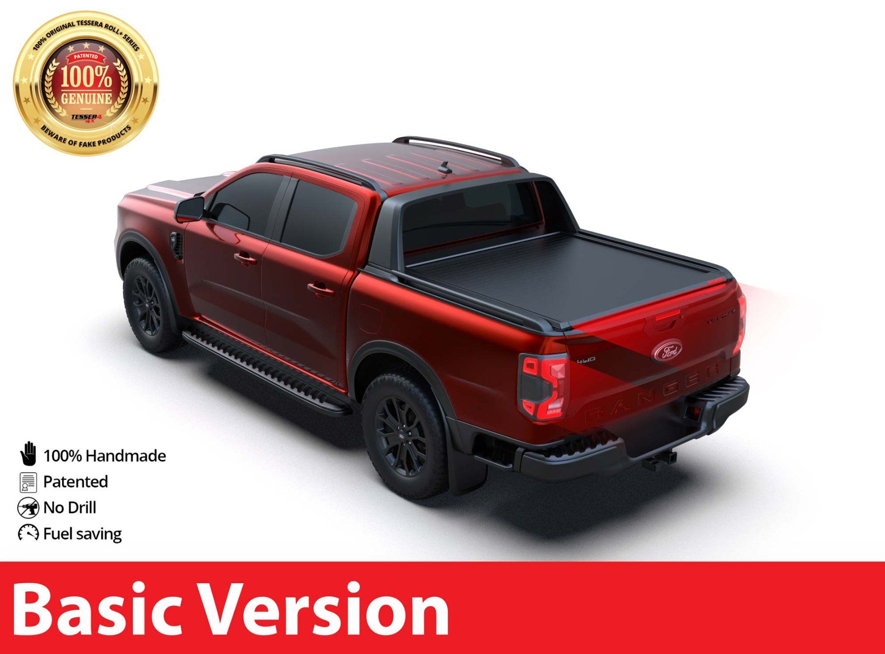 Ford Tutti i ricambio: Tessera Roll+ Laderaumabdeckung Ford Ranger 23+ WT/RAPT. D/C – Nuovo e nell'imballaggio originale da Aeschlen venduto da Tesser4x4Schweiz