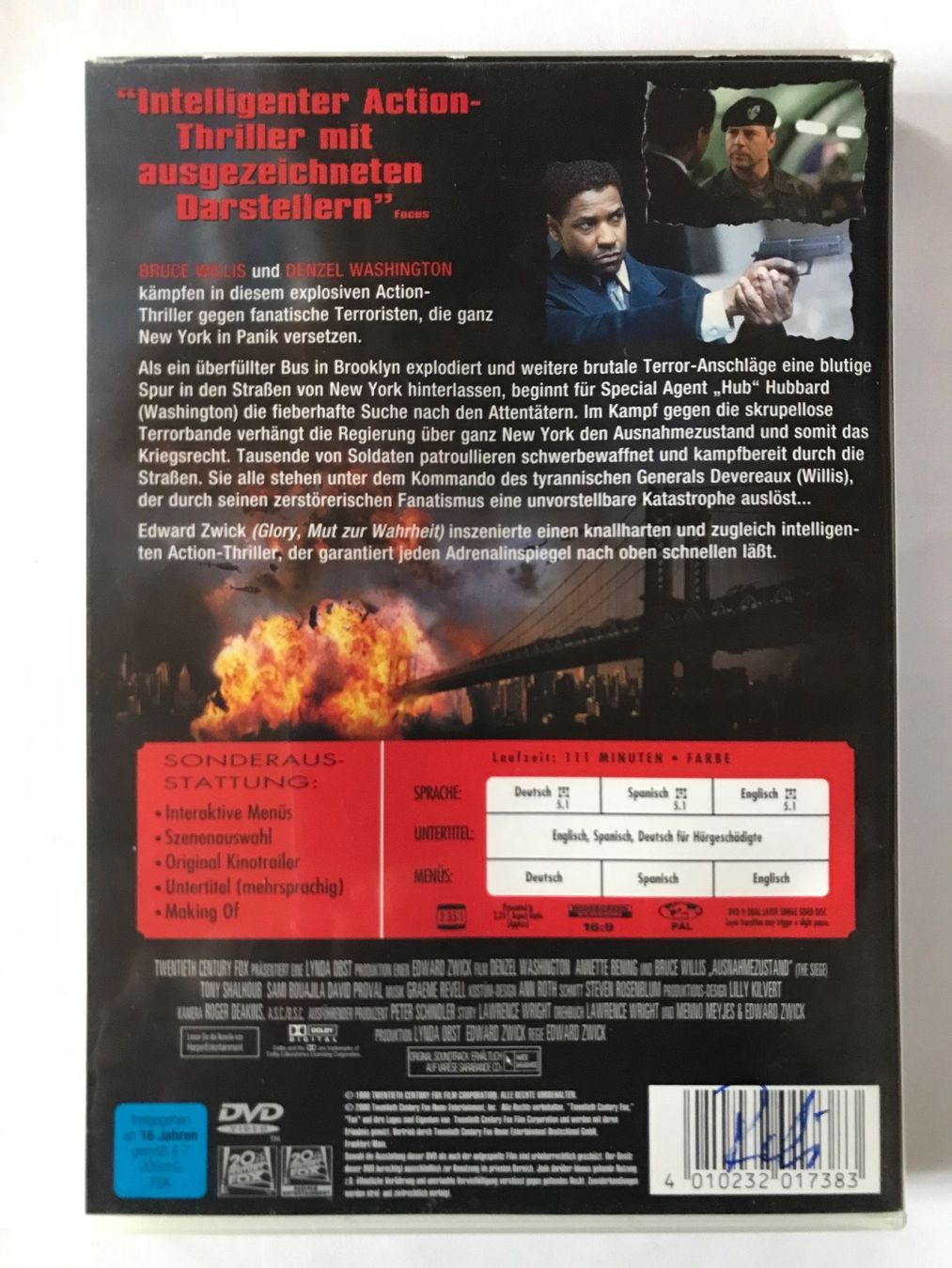 Tutti i DVDs: Ausnahmezustand – Usato da Lostorf venduto da heidimeier 1