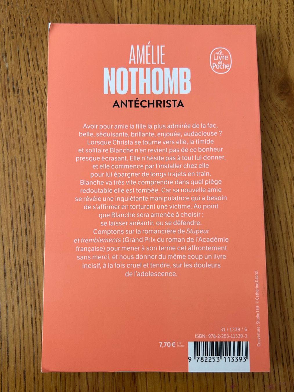 Libri: Amélie Nothomb: Antéchrista – Usato da Oberkulm venduto da angela_05 1
