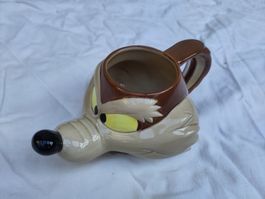 Neuwertige Keramik Tasse 'Coyote' von Road Runner :-)