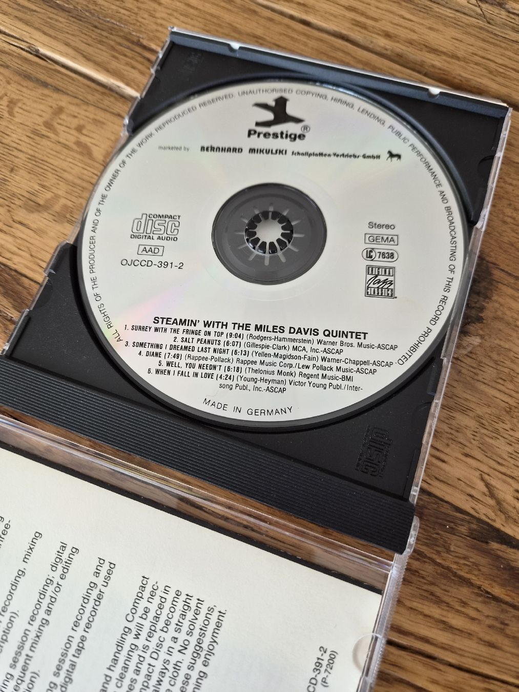 CDs: MILES DAVIS QUINTET STEAMIN' – D'occasion à Zofingen par Tinpan 1