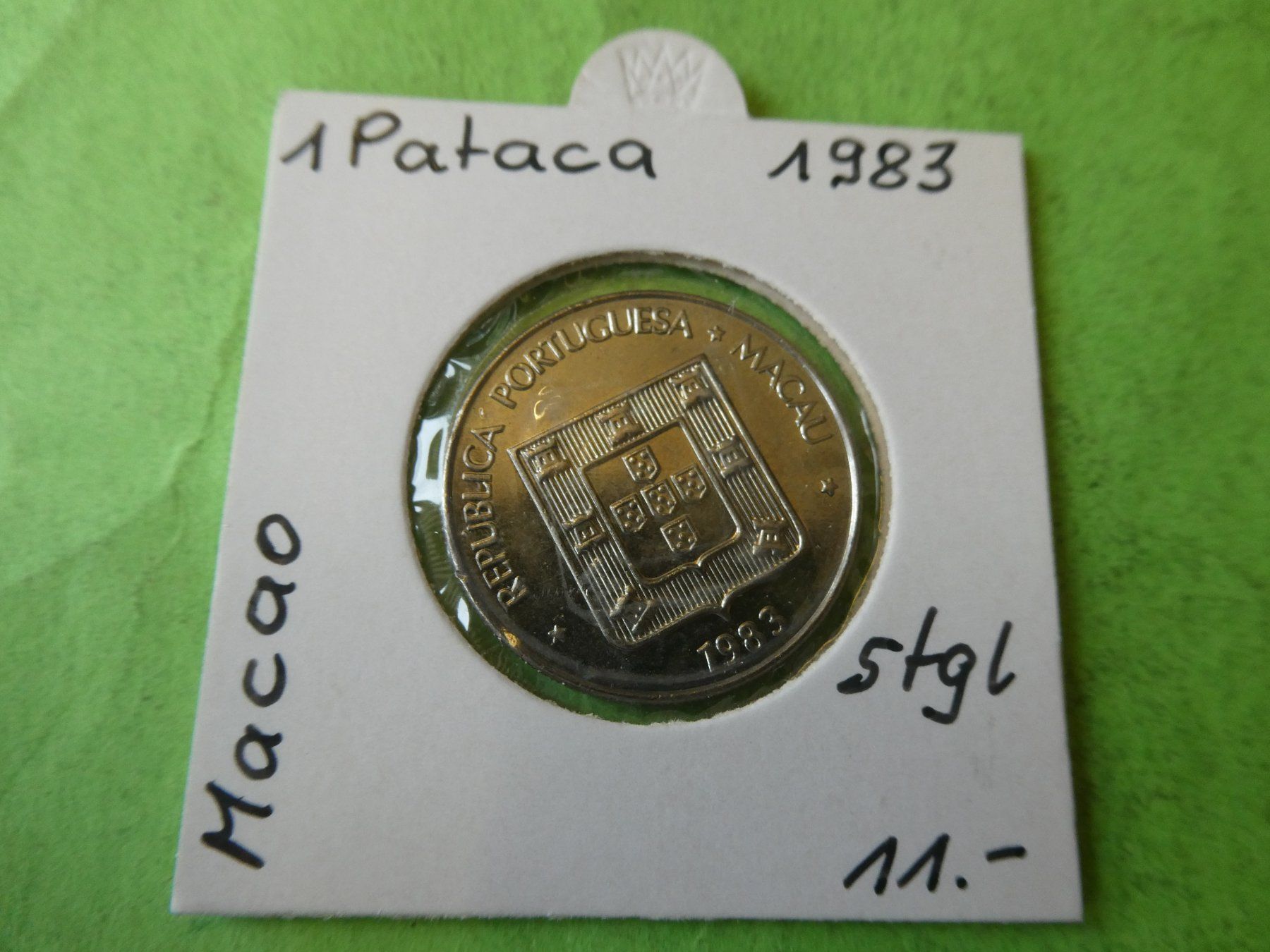 Tutti le monete: Macao 1983, 1 Pataca    stgl. – Usato da Hinterforst venduto da Rohusri