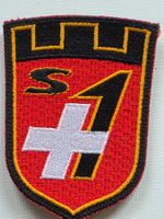 Festung Abzeichen Militar Sichereit neu Badge Klett Original