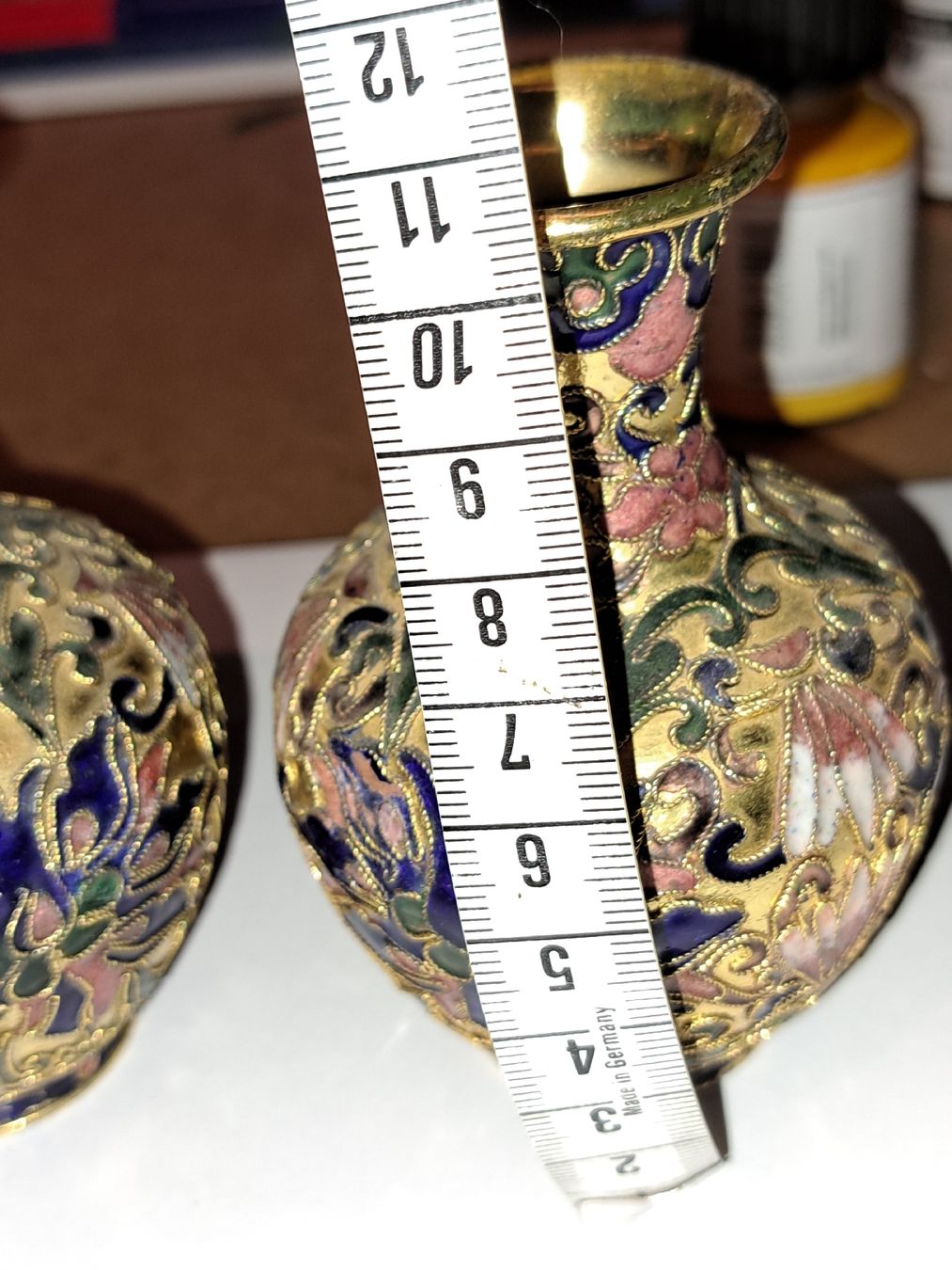 Vasi & Recipienti: Vasen Set, Cloisonné, Vintage emailliert – Usato da Kölliken venduto da Upcycling-by-Mc-TAM 5