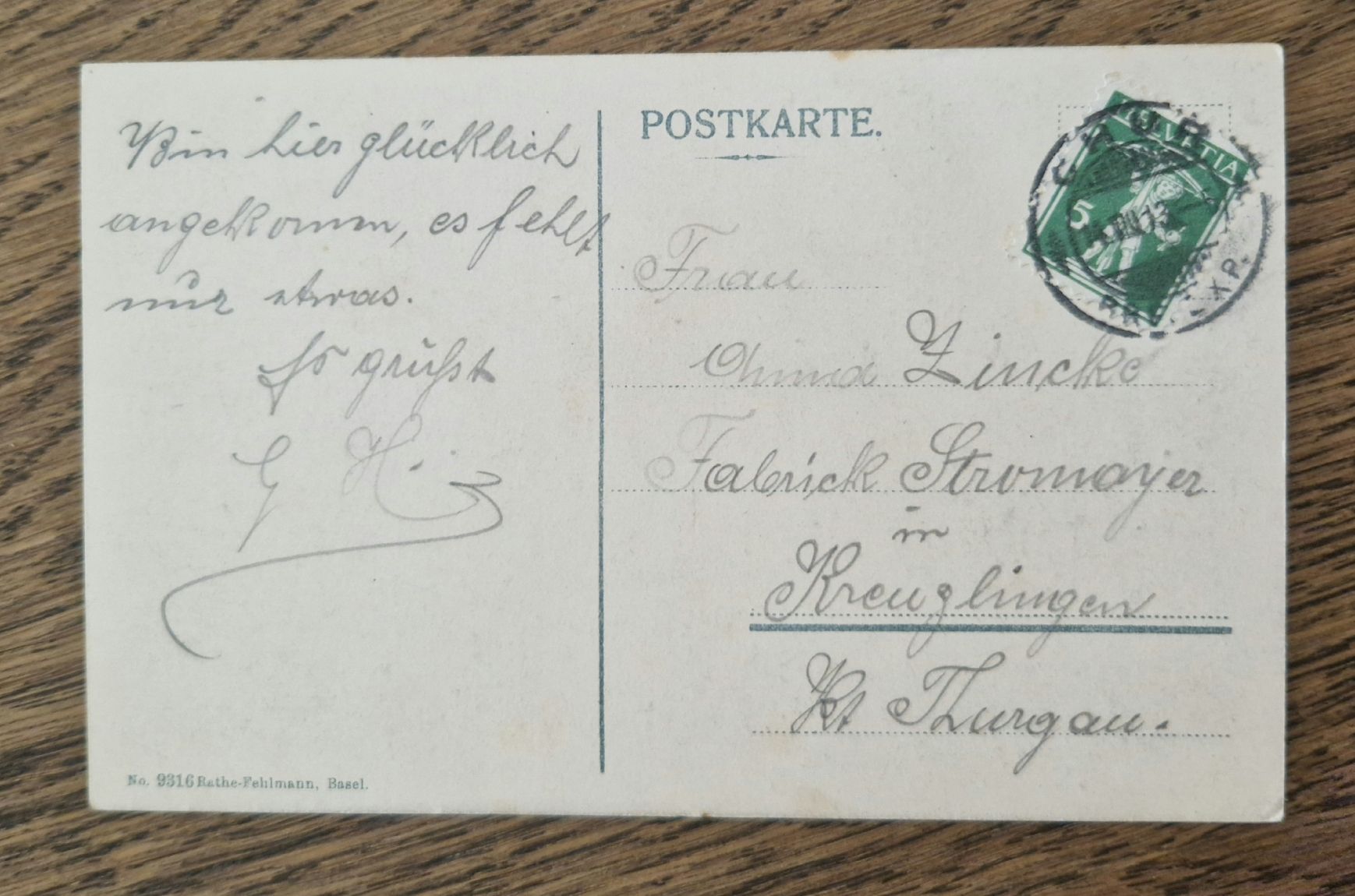 Ansichtskarten: Chur gegen Süden 1913 – Gebraucht aus Ebikon von Donar50 1