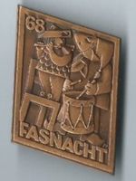 Fasnachtsplakette Basel, "Blaggedde" 1968 (Bronce)