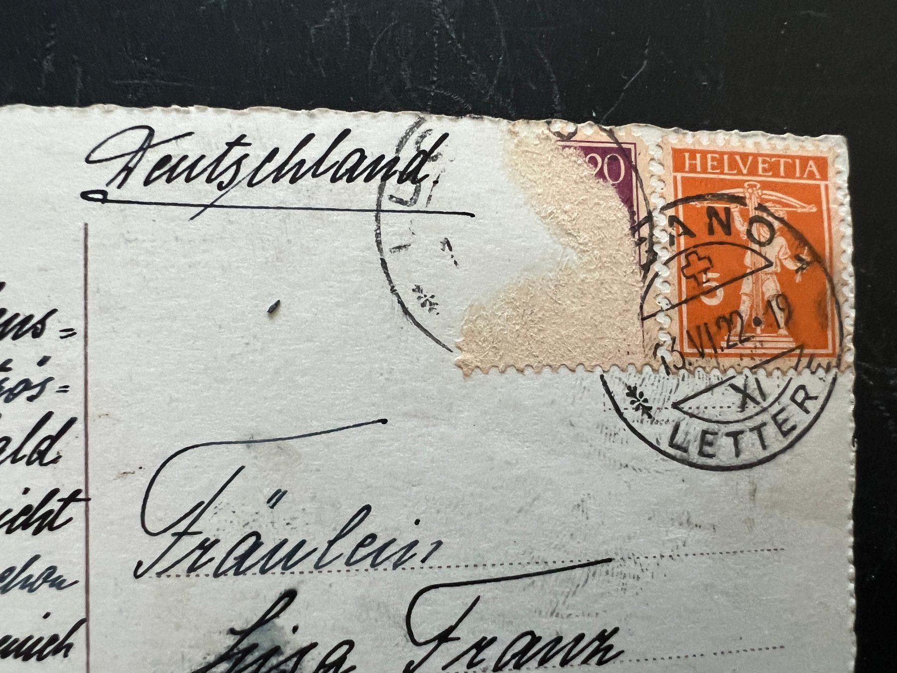 Cartoline postali: AK    1922 Candria     (G1007) – Usato da Hinwil venduto da Sidi4 1