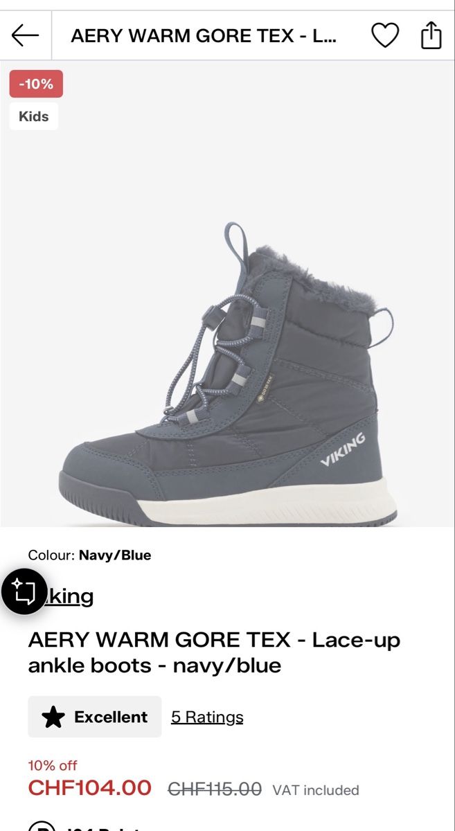 Viking Scarpe per ragazzi: Winter Boots Aery Warm GTX – Usato da Hergiswil venduto da jam_lfc5 1