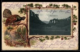 Litho Mariastein, Talansicht mit Felskli