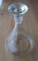 Glaskaraffe mit Stopfen Höhe 24 cm transparenter Zustand