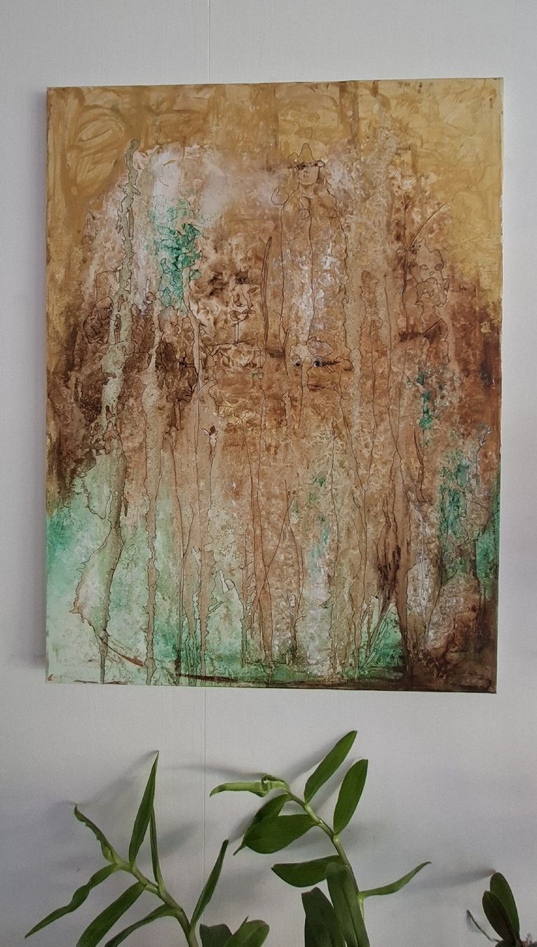 Tableaux: Gemälde " Der ewige Wanderer" handmade 60×80 – Neuf (Voir description) à Riehen par Steinbock1970