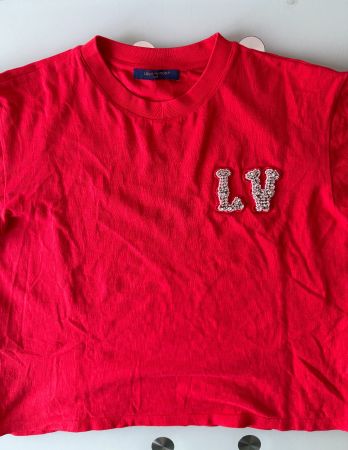 LOUIS VUITTON Lv Damier Swarovski T Shirt  L NEUE 💯Original