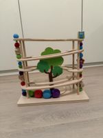 Holz Kugelbahn mit Baum Motiv - Top Zustand