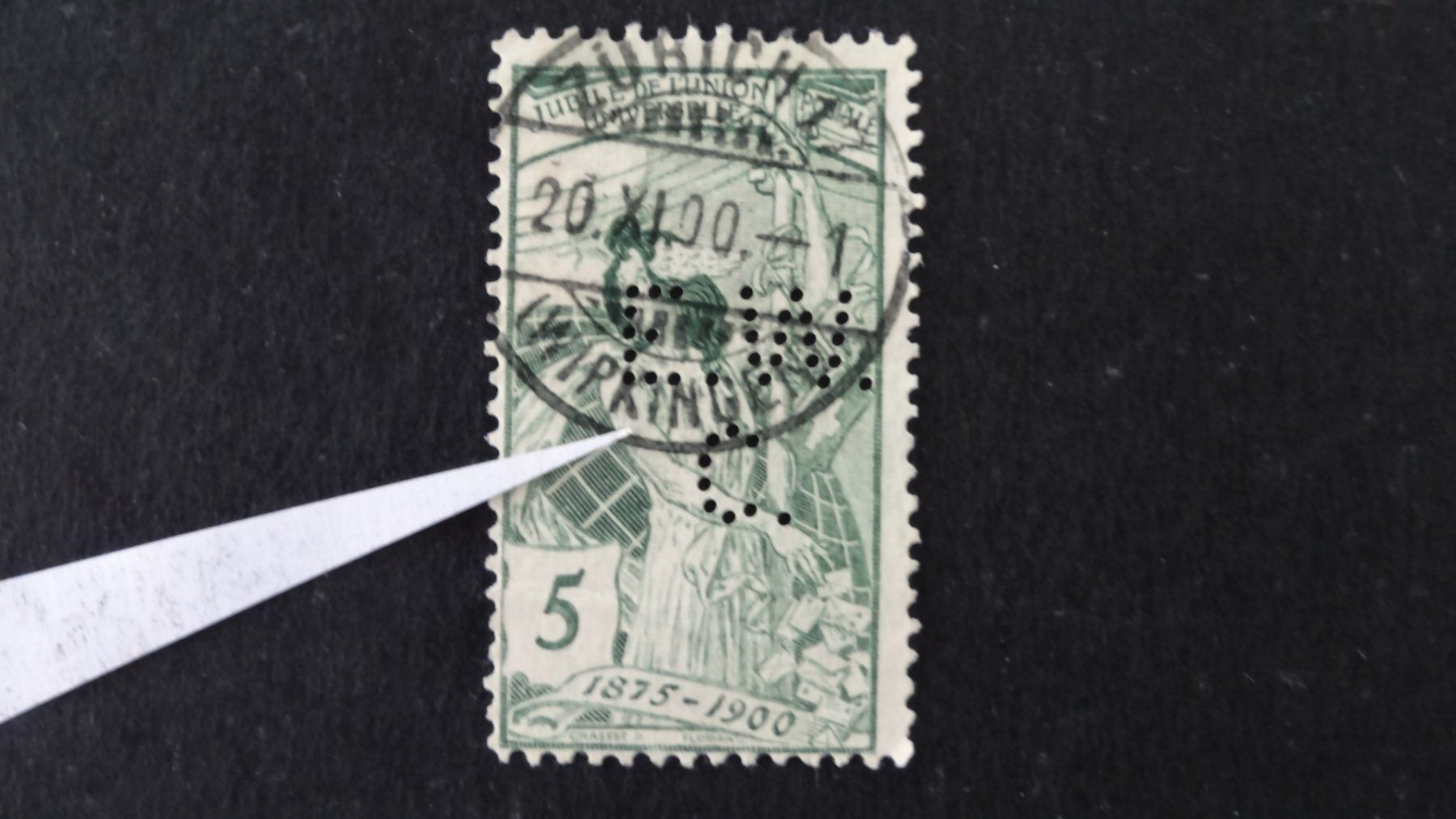 Tous les timbres: Perfins E.W.C auf SBK 77C   134 – D'occasion à Anwil par zuggi57