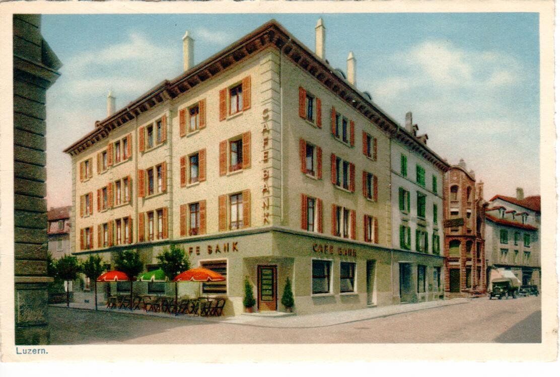 Cartoline postali: AK, Restaurant Cafe Bank Luzern – Usato da Wolhusen venduto da Curver9