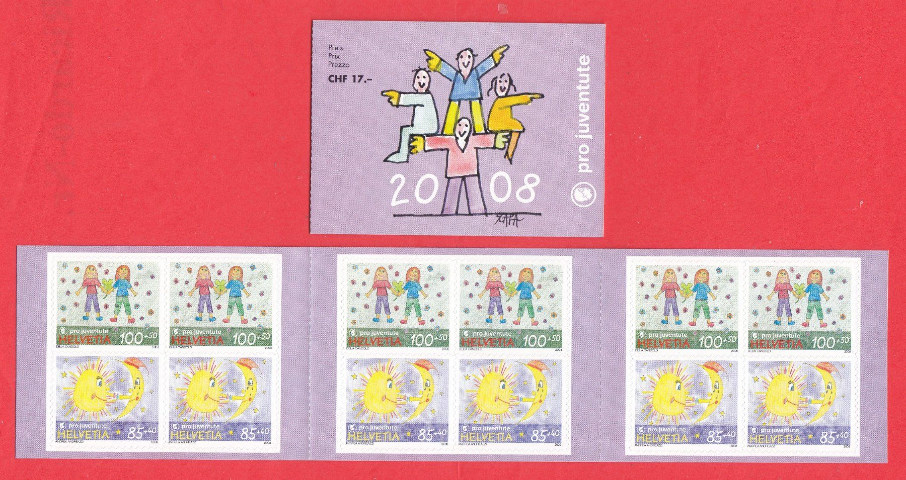 Tutti i francobolli: 2008  Pro Juventute 1x Markenheft  ** Postfrisch ** – Nuovo (secondo la descrizione) da Adliswil venduto da Aenti
