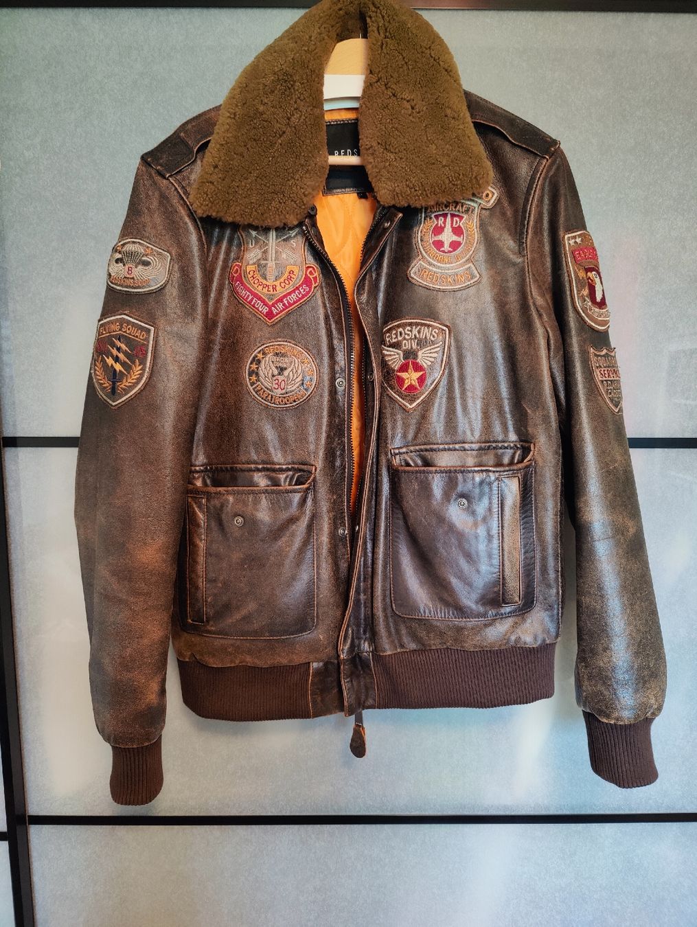 Redskins Giacche: Redskins Lederjacke/Pilotenjacke L – Nuovo (secondo la descrizione) da Zollikofen venduto da Ninu_359