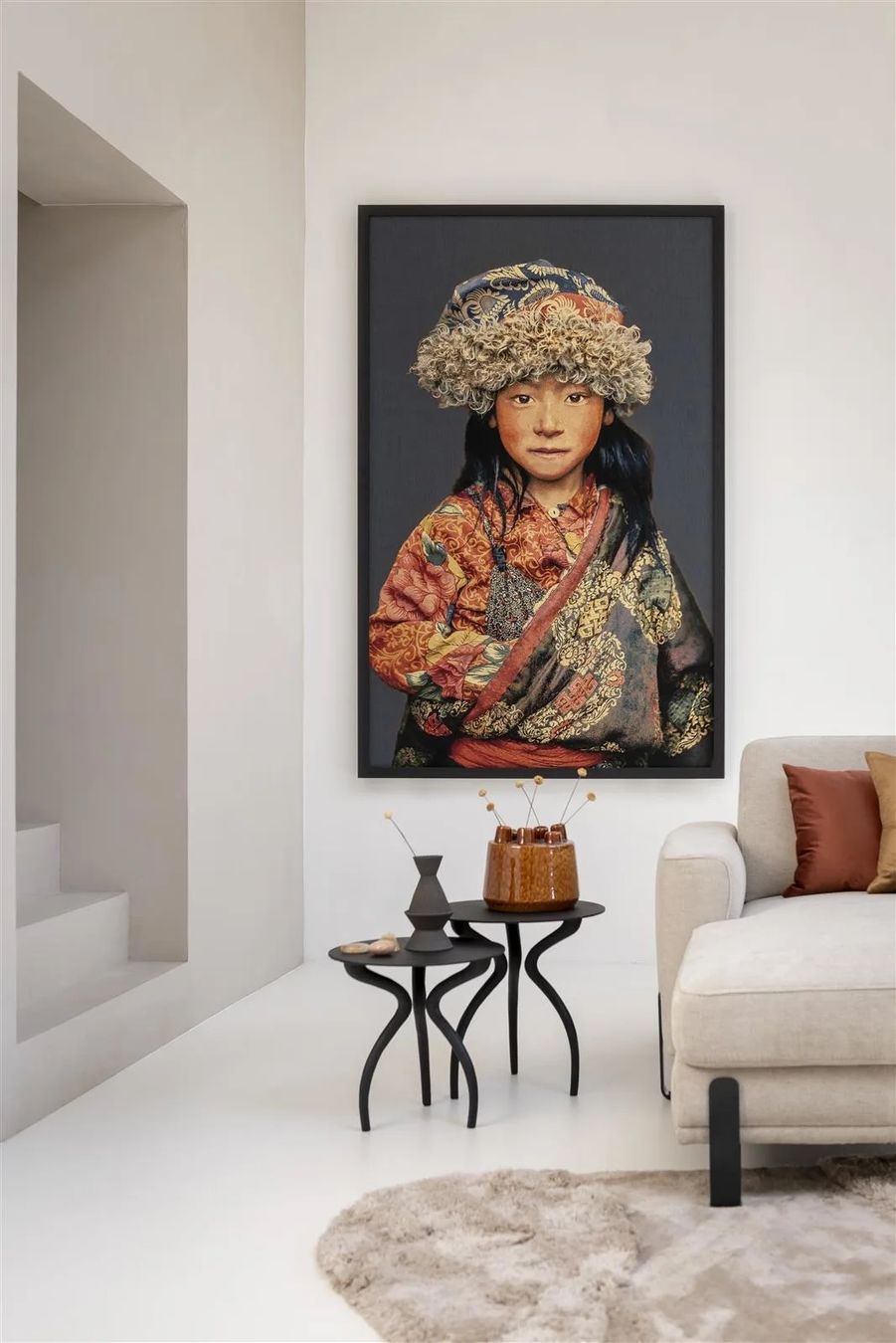 Foto & Immagini: Gobelinbild TIBETAN CHILD XXL in Webtechnik – Nuovo e nell'imballaggio originale da Ebmatingen venduto da Puma_1 1
