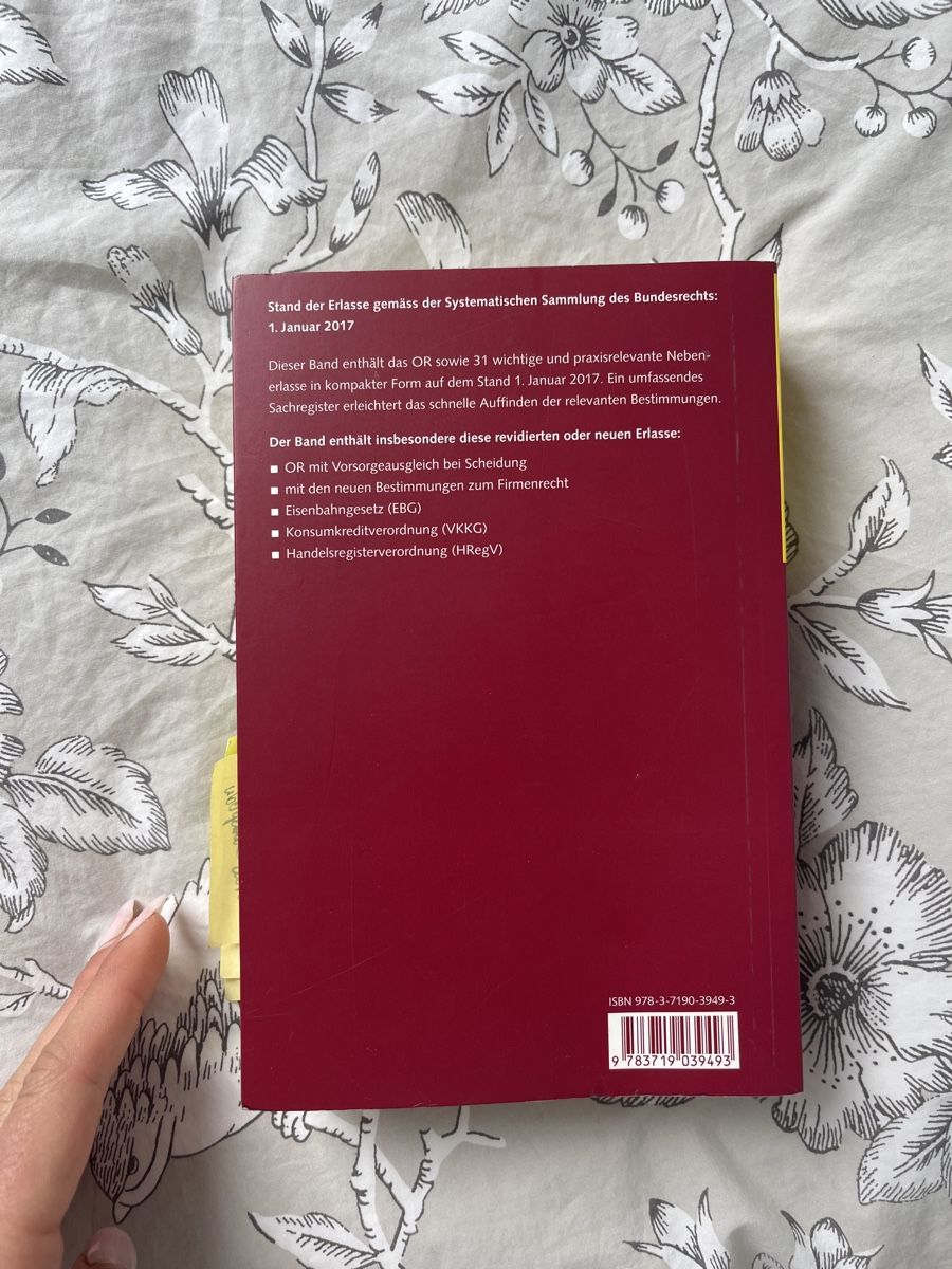 Bücher: OR Schweizerisches Obligationenrecht 9. Auflage – Gebraucht aus Gysenstein von happy_life_ 2