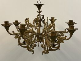 Antiker 8-armiger Messing Kronleuchter Vintage Ø50 cm