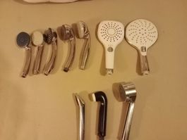 10 duschebrause, verschiedene Marken und Modelle