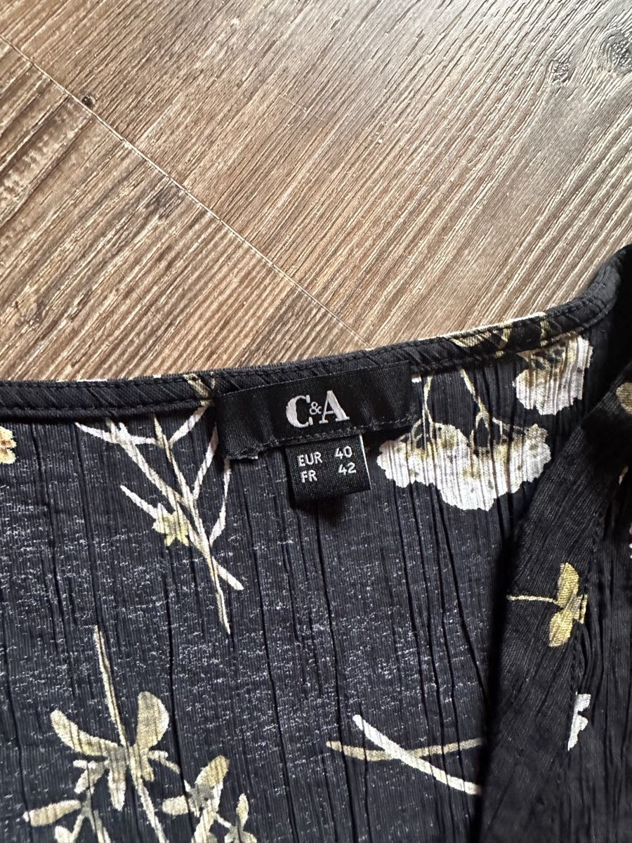 C&A Kleider: Schönes C&A Maxikleid, Grösse 40, Blumenmuster – Gebraucht aus St. Moritz von Dar-23 2