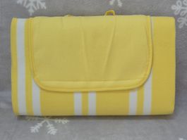 Picknickdecke gelb-weiss