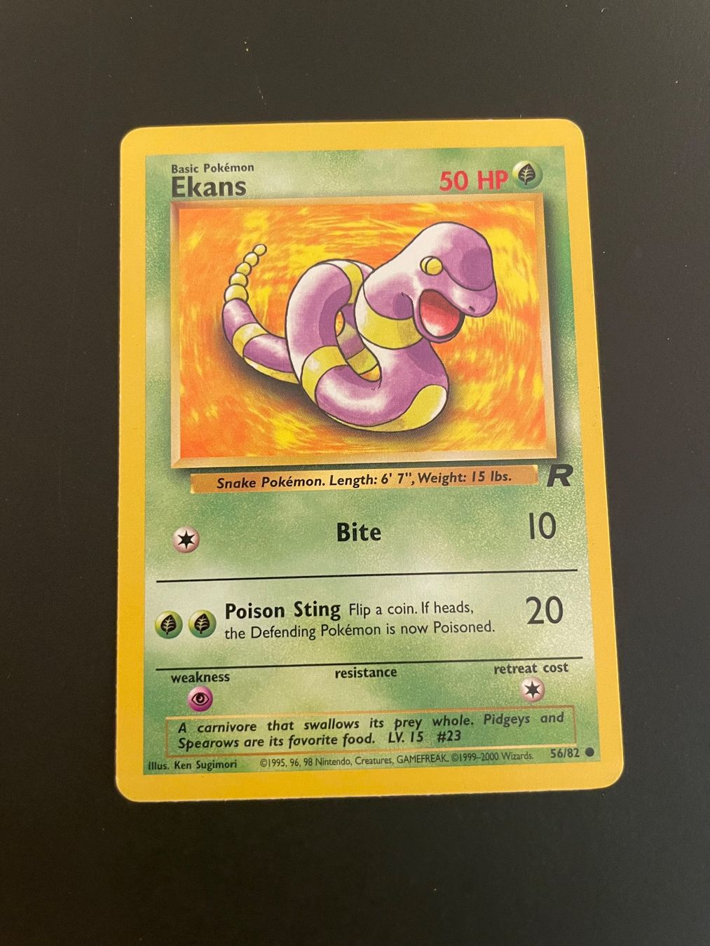 Pokémon Cartes à collectionner: Ekans 56/82 Team Rocket – D'occasion à Zürich par pokemon_cards