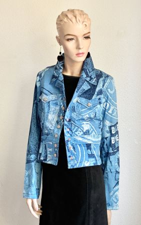 CHRISTIAN LACROIX blaue Jacke in Jeans-Optik NEU mit Etikett