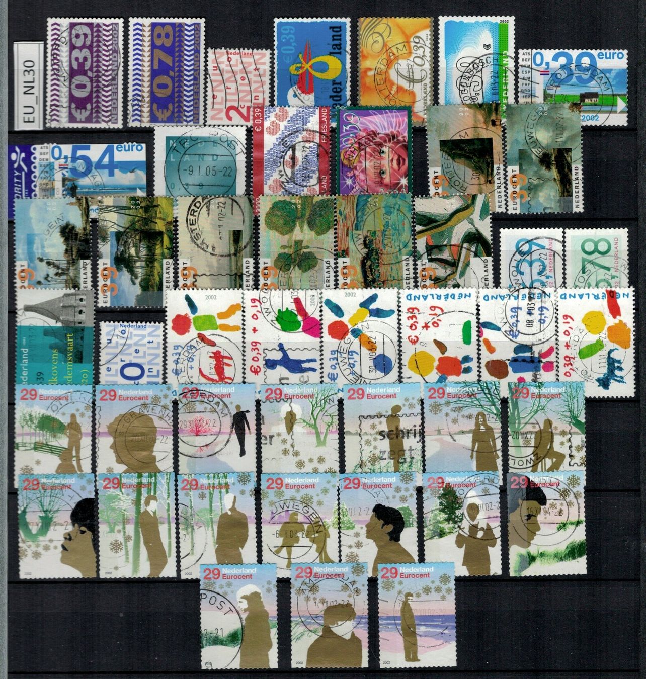 Tutti i francobolli: Niederlande 2002, EU_NL30 – Usato da Erlenbach ZH venduto da panstamps