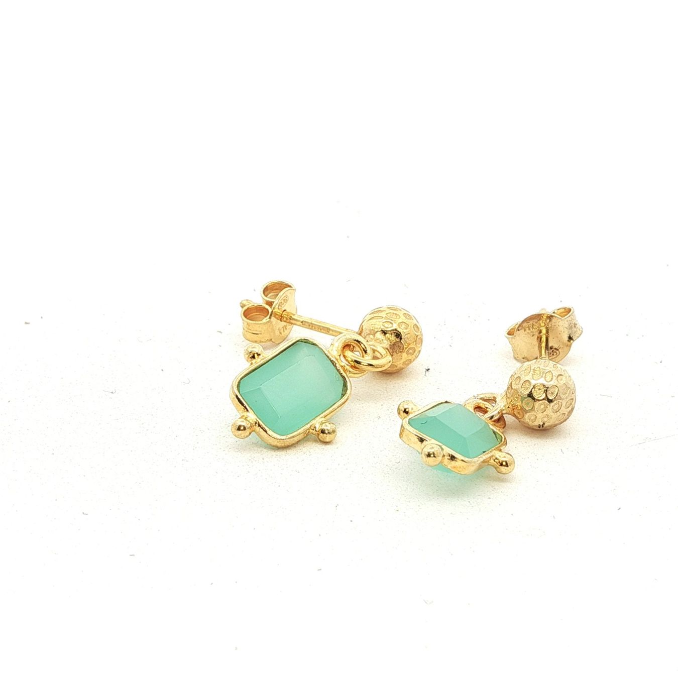 Olga Ribler Orecchini pendenti & Orecchini a lobo: Sterling Silber 925 Ohrstecker mit Amazonite – Nuovo (secondo la descrizione) da Luzern venduto da Schmuckoutlet 3