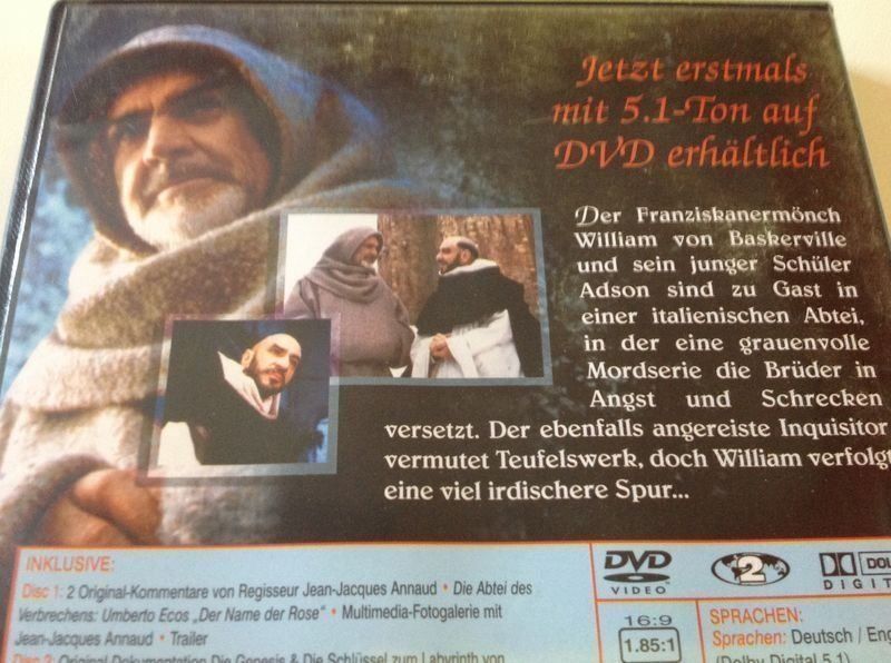 Alle DVDs: Der Name Der Rose - 2 DVD Special Edition - Connery - Annaud – Neu und originalverpackt aus Zürich von kalikabisa 2
