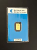 Goldbarren 1g Kantonal Bank