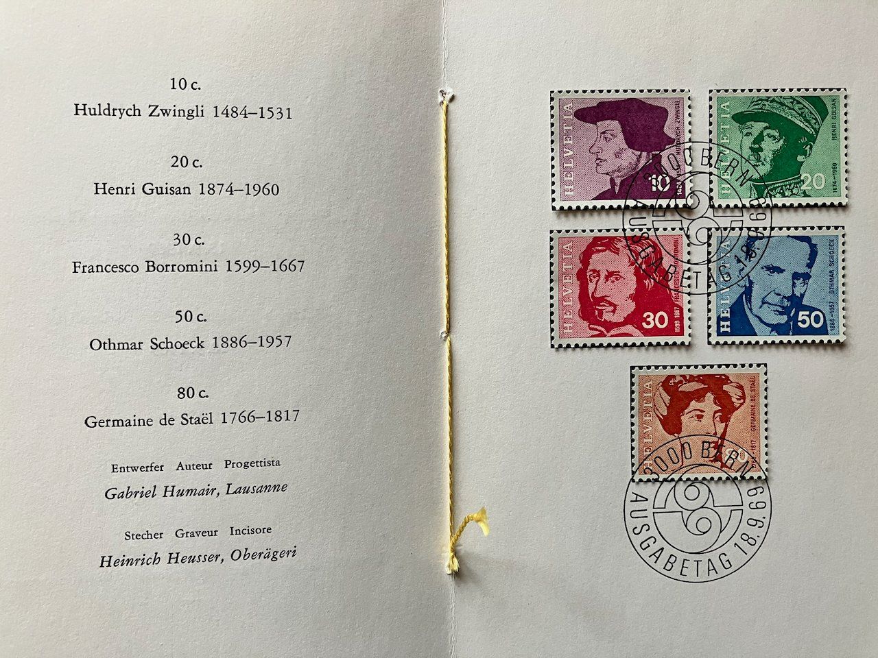 Tutti i francobolli: 4 PTT-Bögli 1961-69 – Usato da Nesslau venduto da zueri6 4