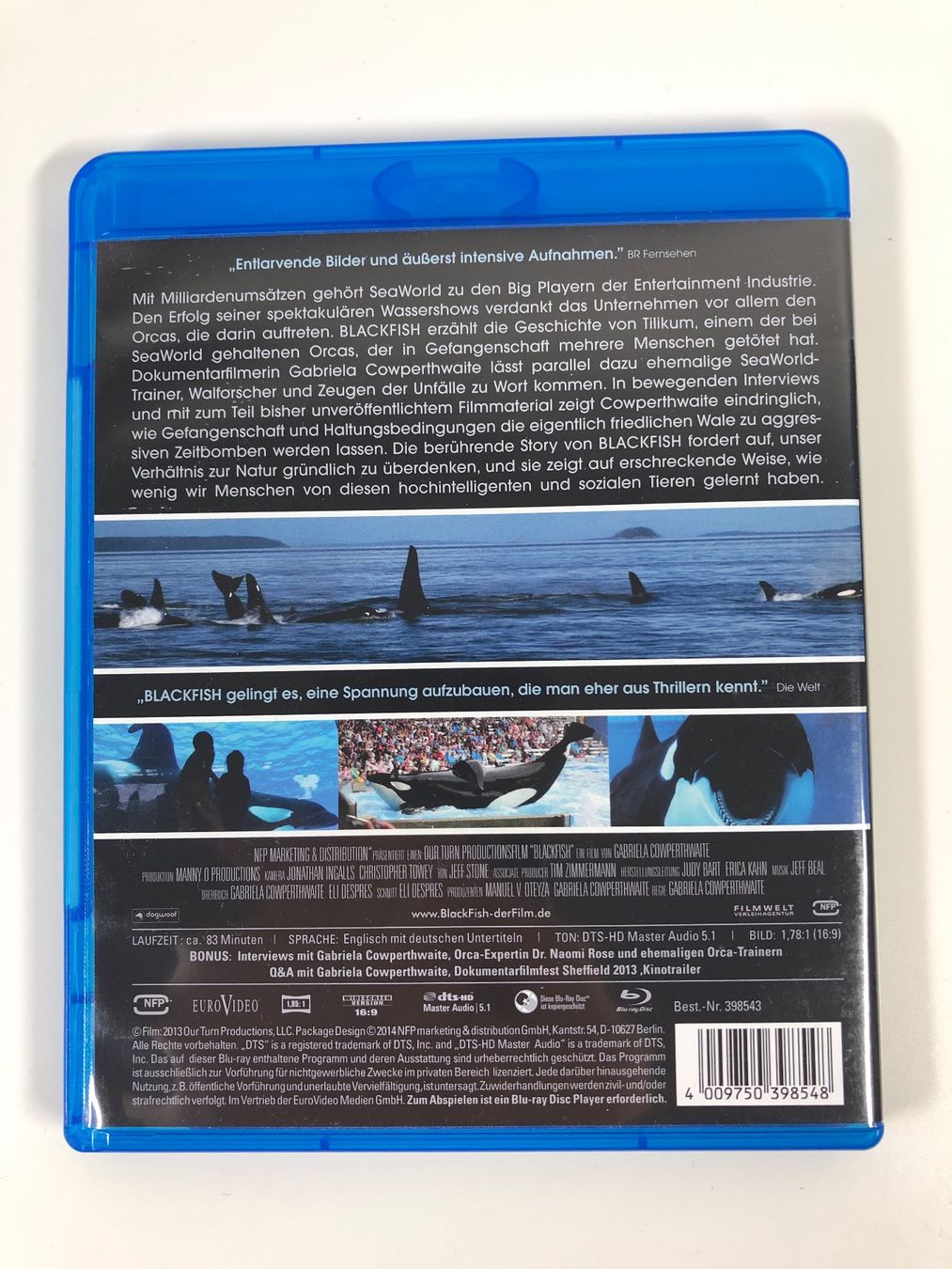 Tutti i DVDs: Blackfish (2013) - Bluray – Usato da Bern venduto da McFlurry_08 1