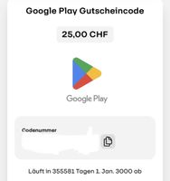Gutscheine von Google Play im Wert von 125Fr.!