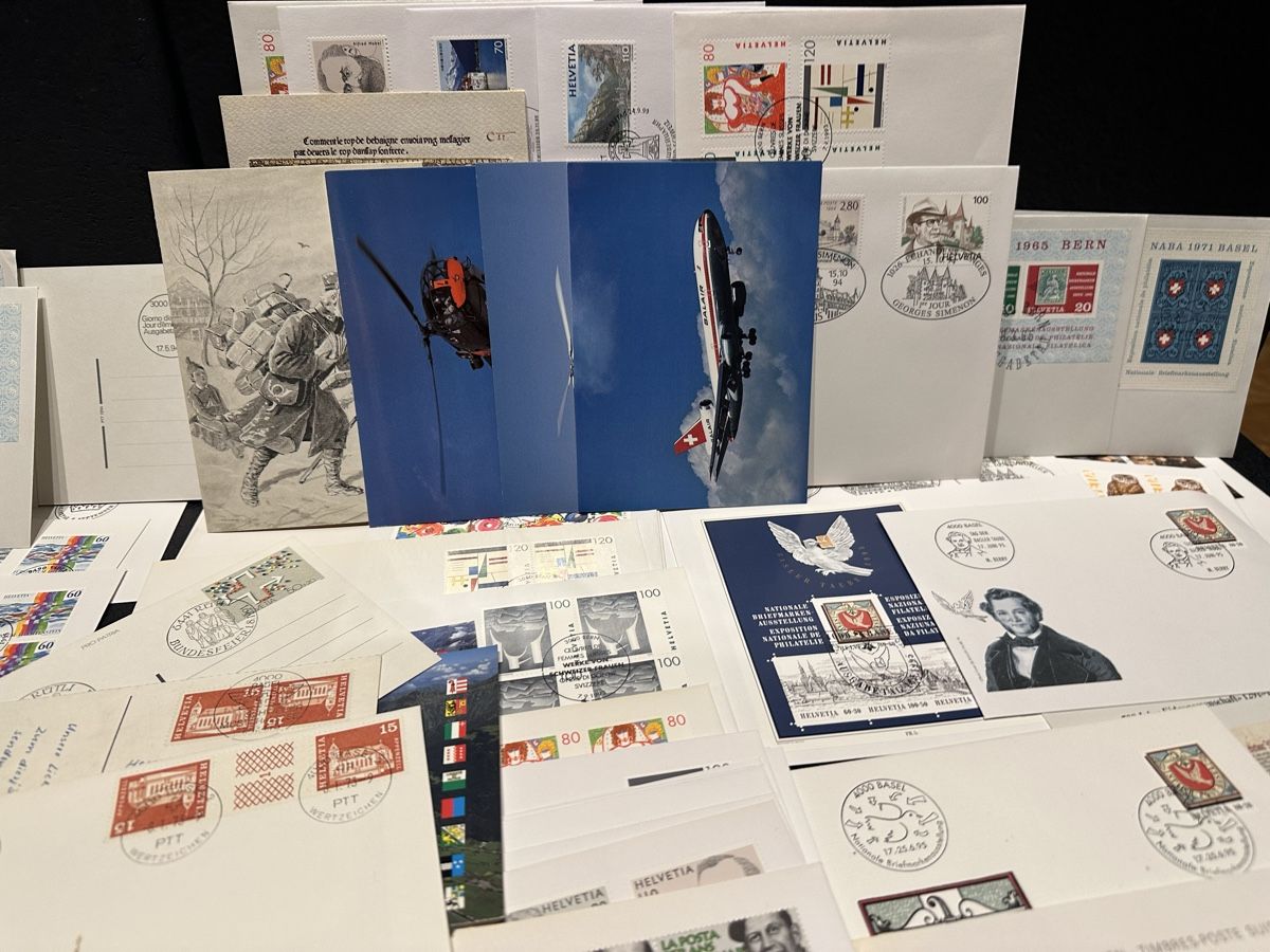 Alle Briefmarken: Sammlung Sonderbriefe, FDC, Karten Schweiz – Gebraucht aus Stettfurt von 2442 4