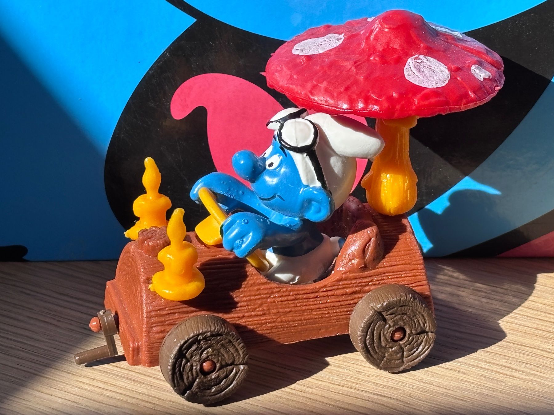 Schleich Figurines: Schlümpfe Pilz-Auto – D'occasion à Lyss par Duckszone